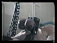 Brutal dick and ball clamp torture video