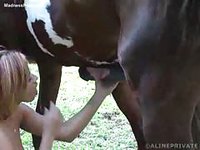 Horse Story DVD - Young adventurous whore force fucking a horse