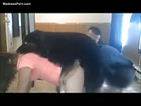 French teacher likes watching his naughty student getting fucked by a dog