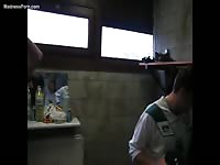 Champions shout because of winning and show their sexy muscled bodies