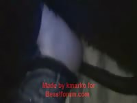 Muscular twink bends over for deep hard penetration from a horse in this bestiality sex video