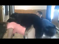 Awesome never before seen coed getting stuffed by a K9 in this shocking bestiality footage