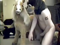 Man with fake pony Gaybeast - Dude and animal Porn