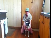 Lothar Franzke Fucking his Female Dog