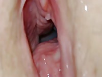 His cum leaks out every time I orgasm