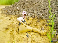 Orgasm in mud and manure
