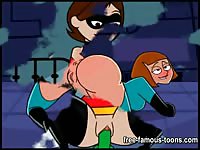 Famous toons dildo and lesbian strapon
