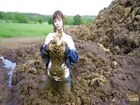 Massive Dung Pile - masturbating in cowshit