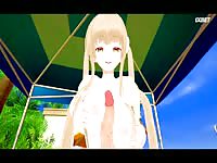 Шиина Махиру на пляже