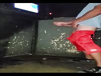 Wildjay jacking off at a porn theater