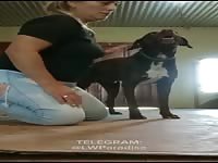 milf get cum inside from her lovely dog