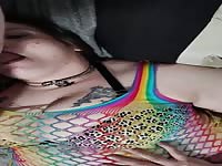 Cracked Out GF Sucks BF Cock and Made 2 Squirt By Cousin