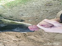 Femboy get blowjob by good girl