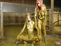 Maria Anjel Lyndra Lynn Herogasm lesbians in cowshit