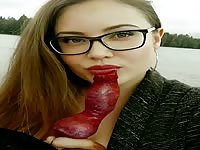 JenKowski dog cock blowjob