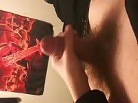 Teen cums jerking off
