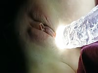 Used a glowing dildo in my lil cuz