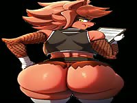 Woman fox